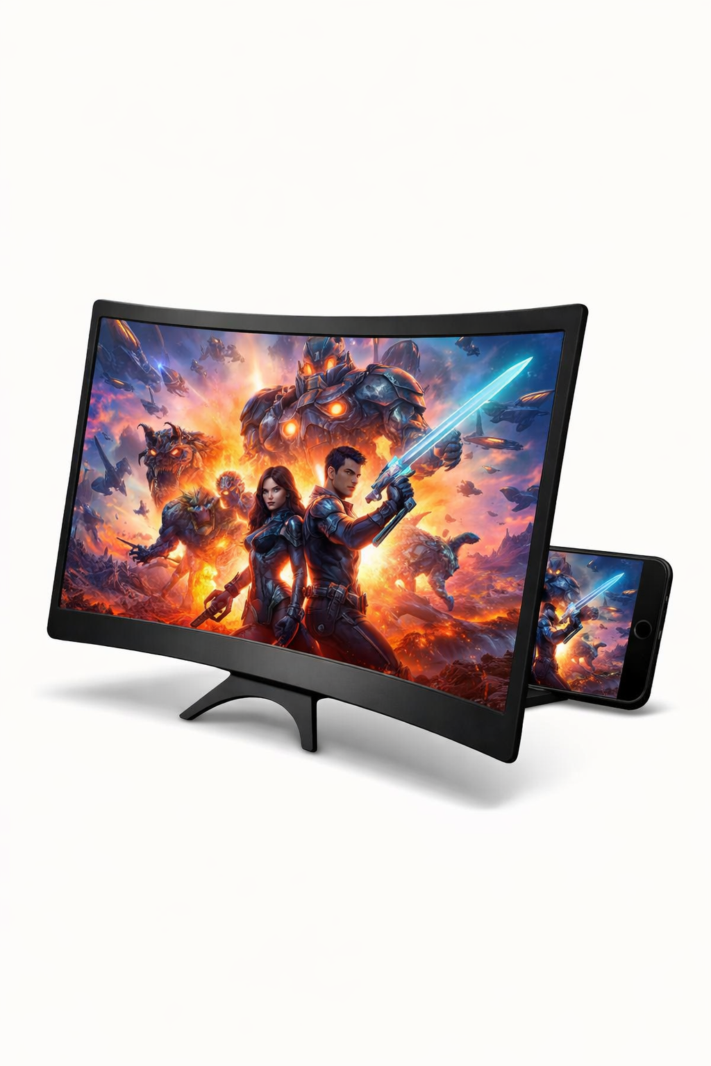 Amplificateur d’écran 12” courbé